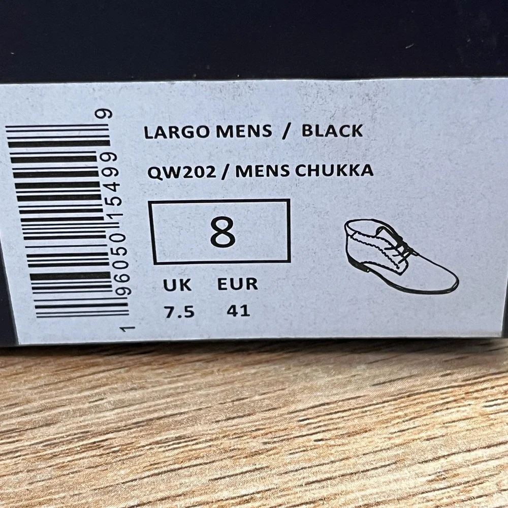 Nautica Largo‎ Chukka Boots Men's Size 8 Black NEW